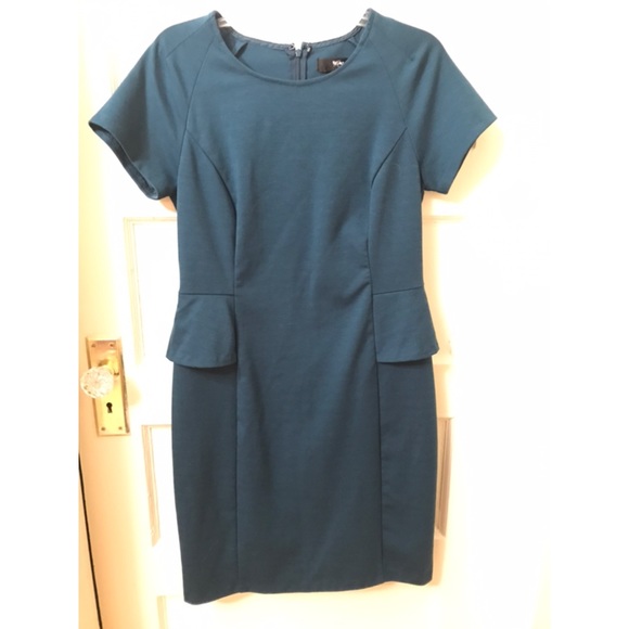 Dark Green Peplum Dress - Picture 1 of 1